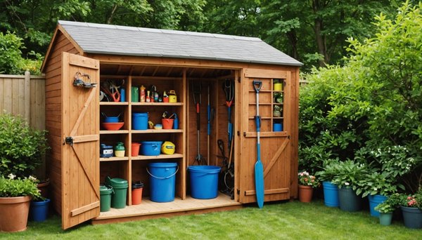 Petit espace : Optimiser l'organisation de votre cabane de jardin